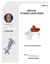 Ode on O how I Love Jesus SATB choral sheet music cover